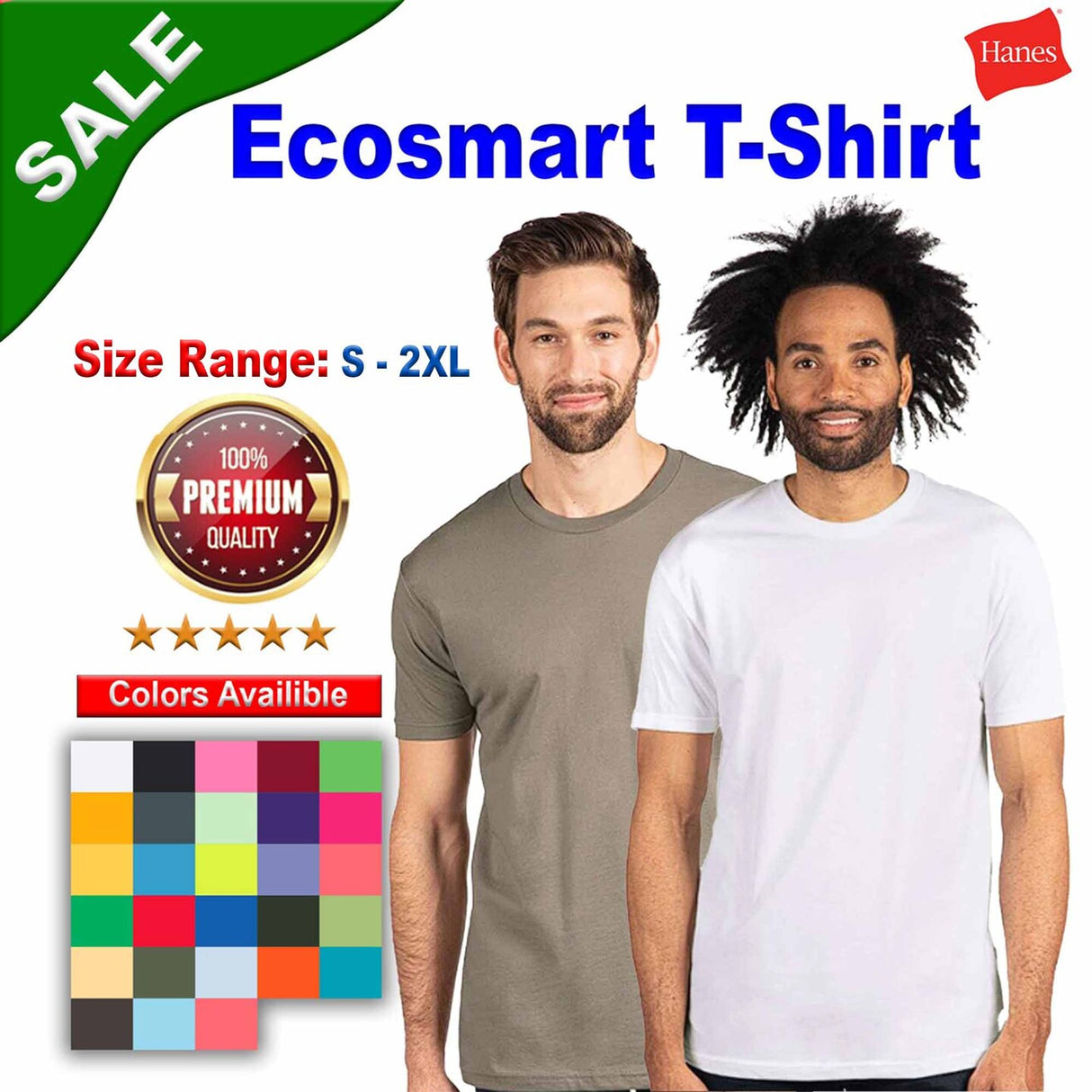 Hanes® Ecosmart Crewneck Short Sleeve T-Shirt