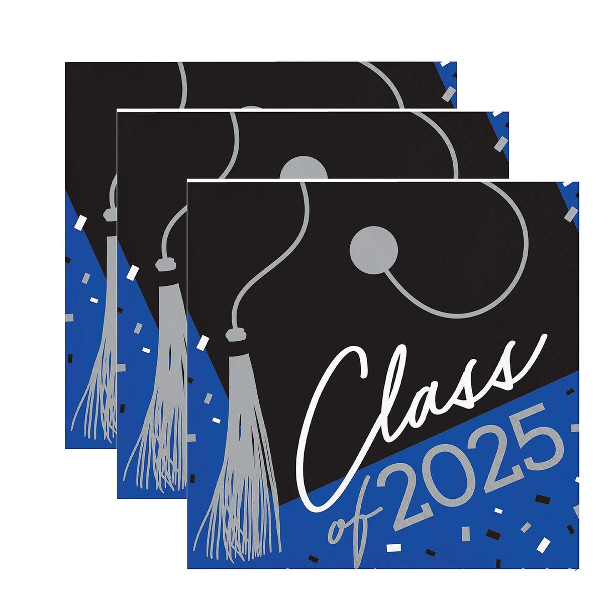 Creative Converting School Spirit Blue Class of 2025 Paper Beverage Napkins, 108 ct.