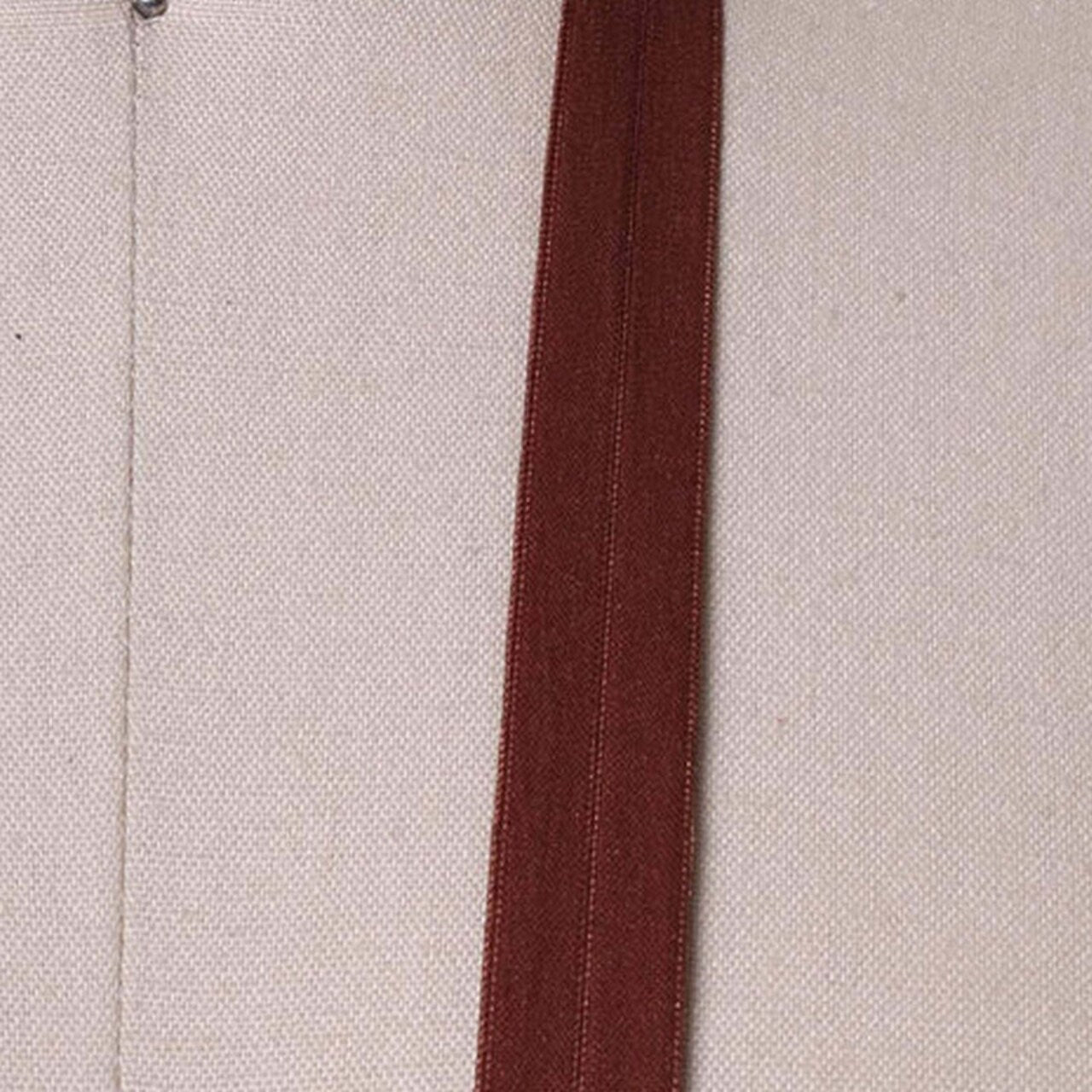 3 Yards Cinnamon Brown Fold Over Bias Soft Elastic Trim 5/8"