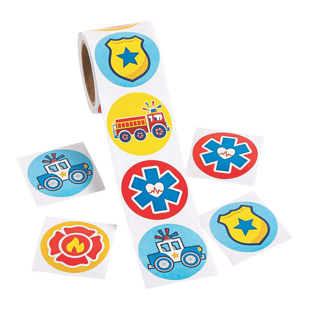 Rescue Heroes Sticker Roll 100 Pieces