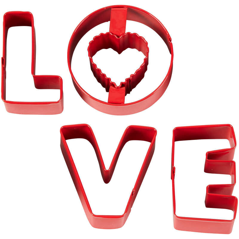 Wilton Love Cookie Cutters, 4-Piece Set