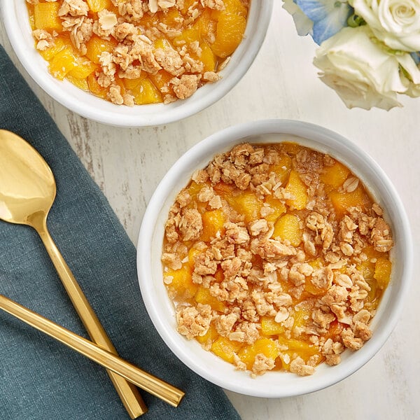 Hometown Provisions #10 Can Diced Peaches in Light Syrup - 6/Case
