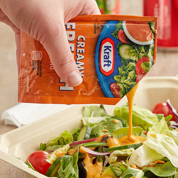 Kraft Creamy French Dressing Packet 1.5 oz. - 60/Case