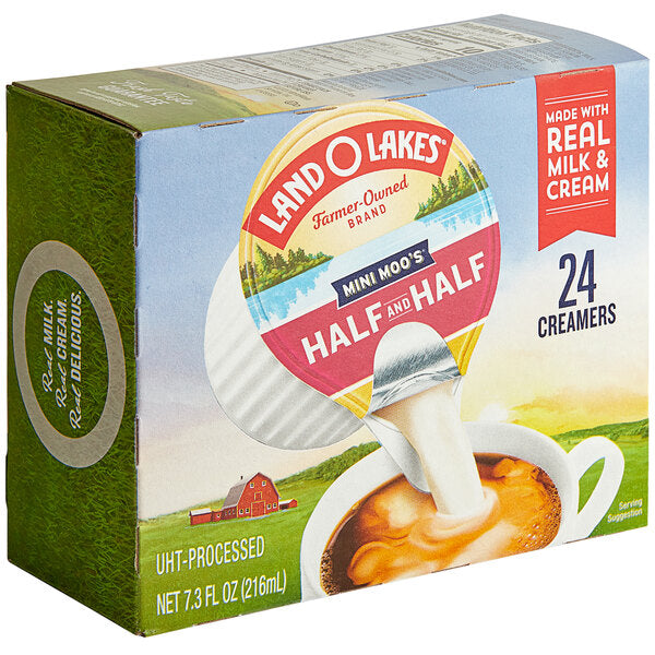 Land O Lakes Mini Moo's Half and Half Single Serve Cup - 144/Case