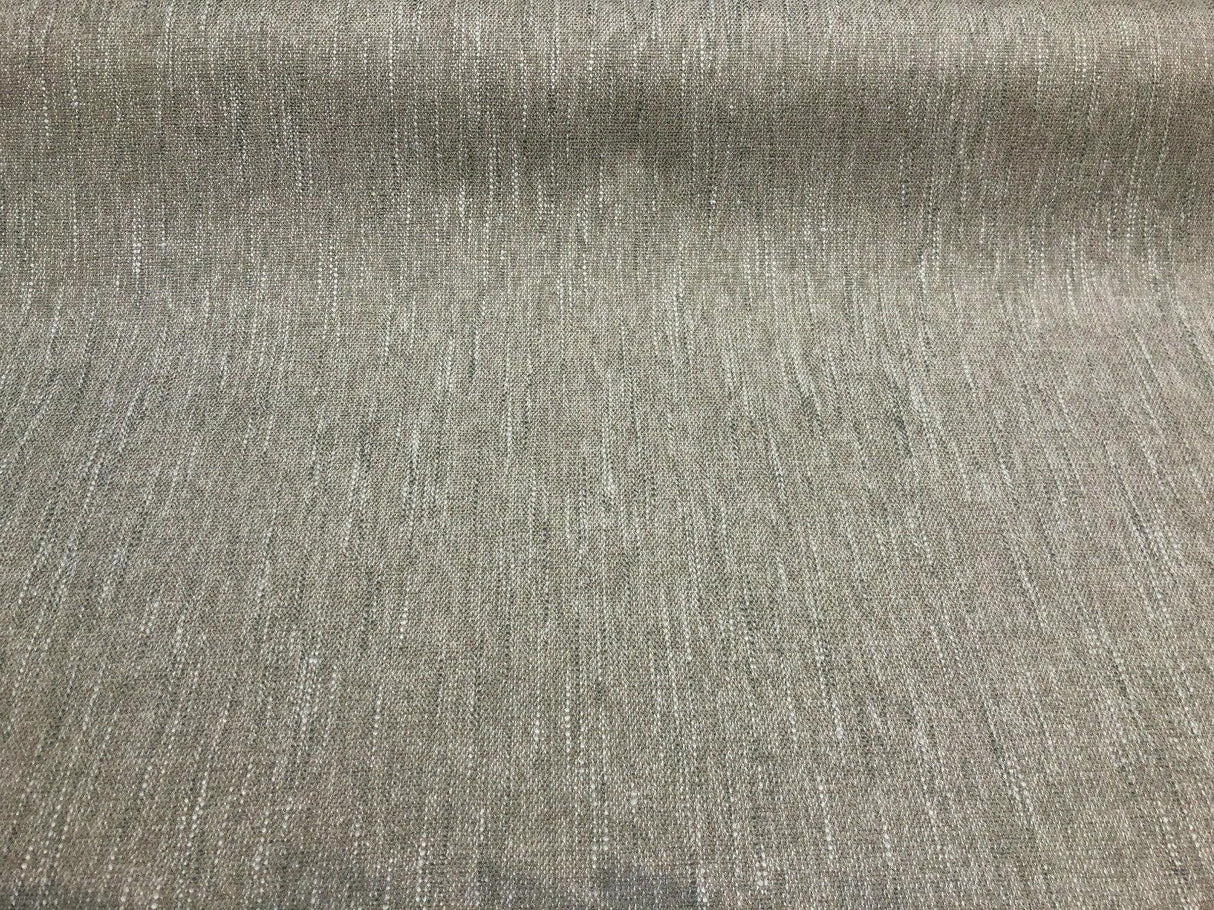 Avenger Driftwood Tweed Soft Chenille Upholstery Fabric - Taupe With White Tweed, 54" Width (1 Yard)