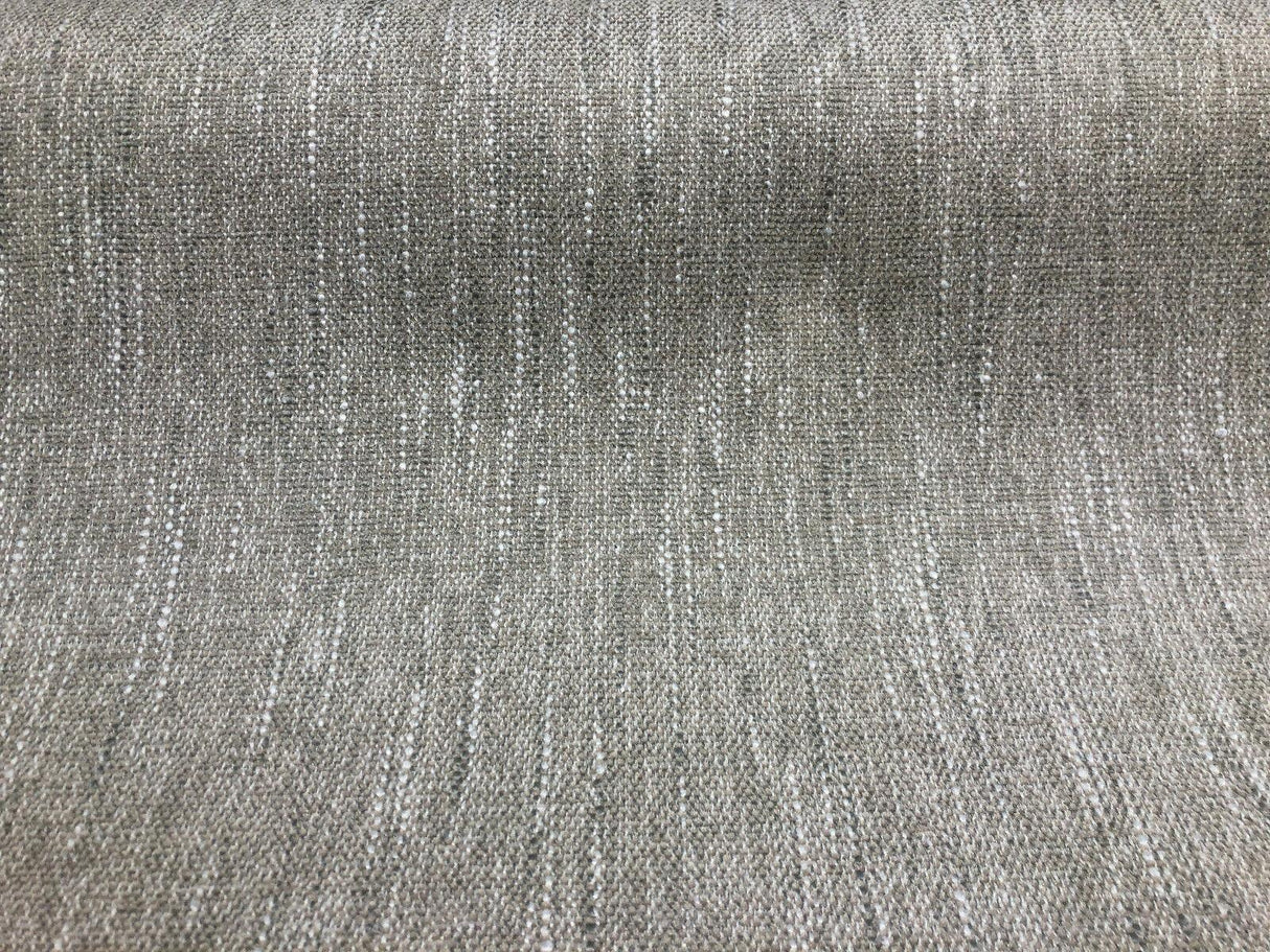 Avenger Driftwood Tweed Soft Chenille Upholstery Fabric - Taupe With White Tweed, 54" Width (1 Yard)