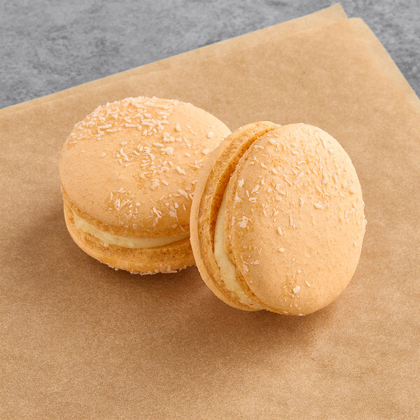 Macaron Centrale Vegan Mango Coconut Macaron - 24/Case