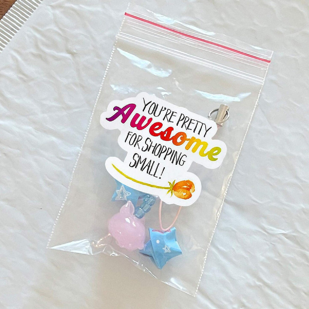 500 Pieces Wrapables Youre Awesome Thank You Stickers Roll 1.5 Inch