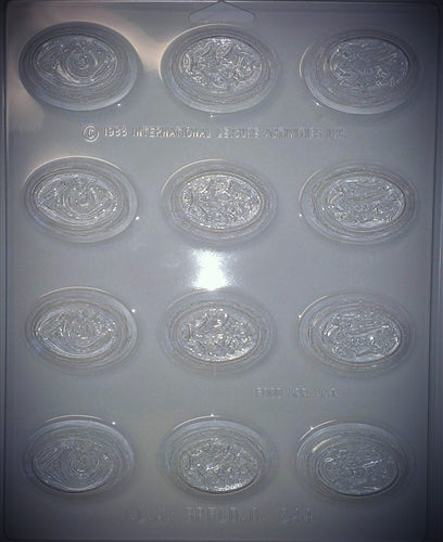 Christmas Assortment Ovals Chocolate Mold
