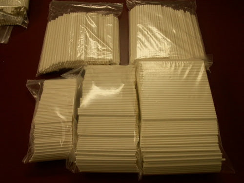 3" x 1/8" Paper Sucker Sticks - 1,000 Pack