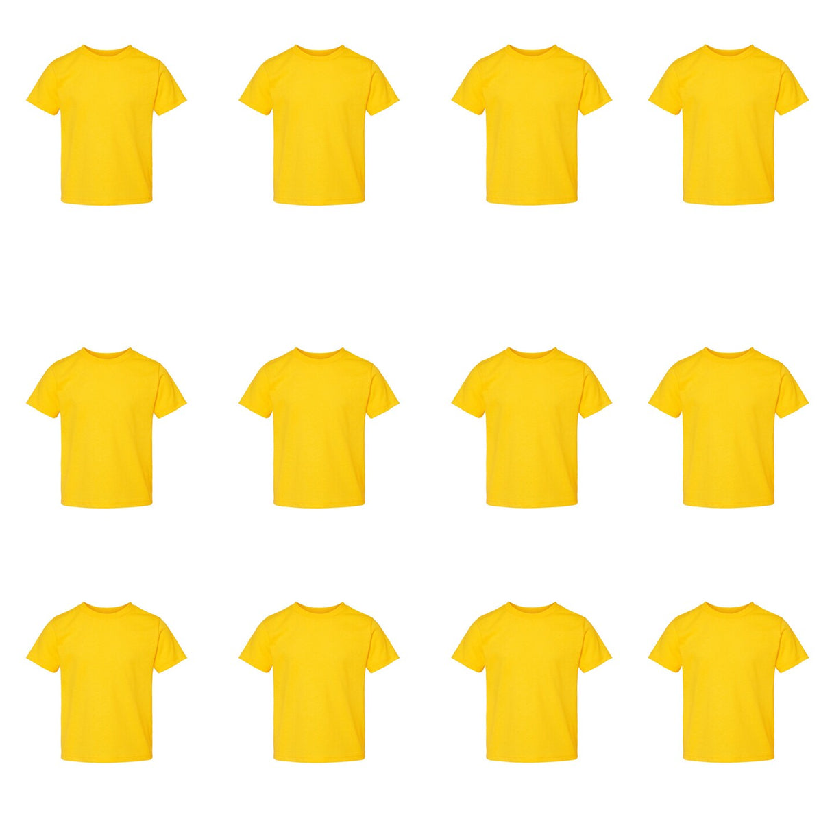 RADYAN® Toddler Cotton Jersey Crew Neck Short Sleeve Tee - 3301T