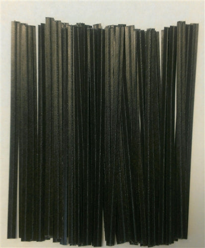 Black Plastic Twist Ties - 100 Pack