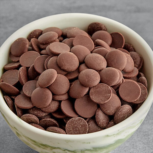 Ghirardelli 72% Non-Dairy Dark Chocolate .65M Baking Chips 5 lb. - 2/Case