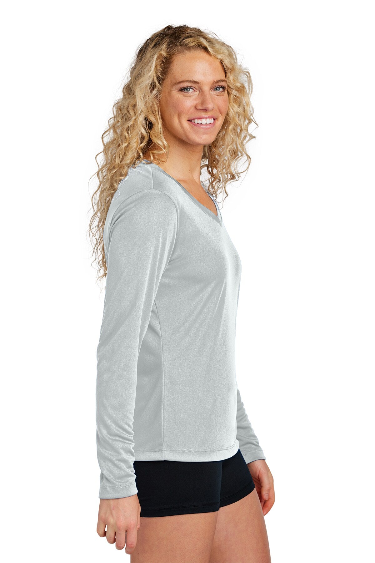 Sport-Tek® Women's Long Sleeve PosiCharge Competitor V-Neck Tee