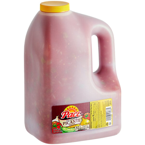 Pace Medium Picante Sauce 1 Gallon Jug - 4/Case