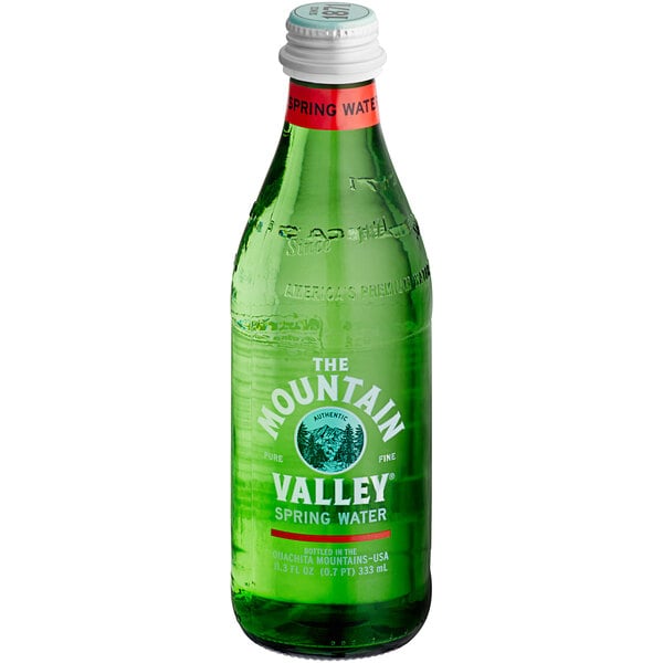 Mountain Valley Spring Water 333 mL Glass Bottle - 24/Case