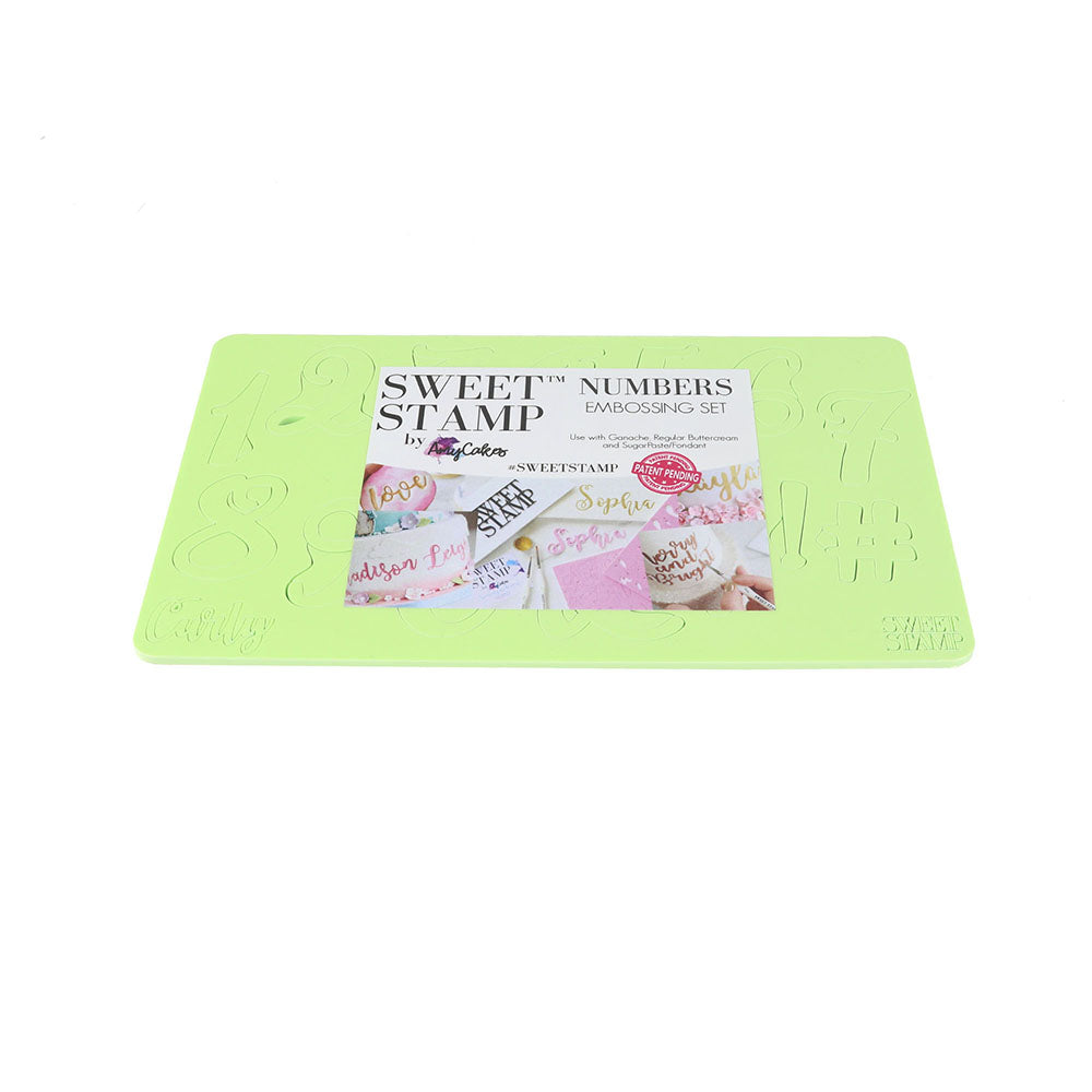 Sweet Stamp Set of Curly Numbers & Symbols