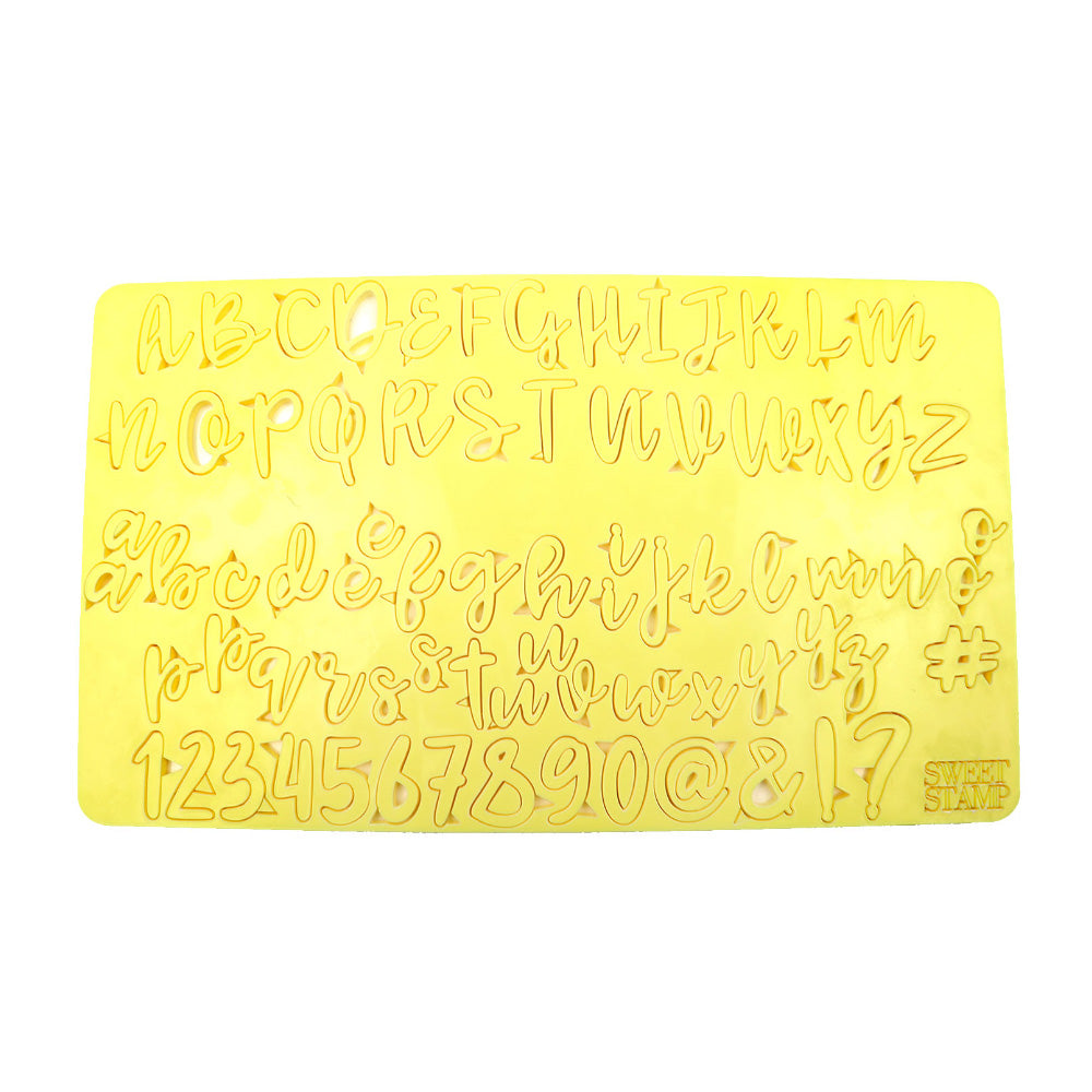 Sweet Stamp Set of Upper & Lower Case Letters, Numbers & Symbols