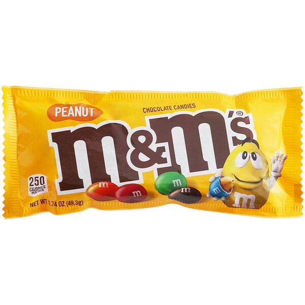 M&M's® Peanut Milk Chocolate Candies 1.74 oz. - 48/Box