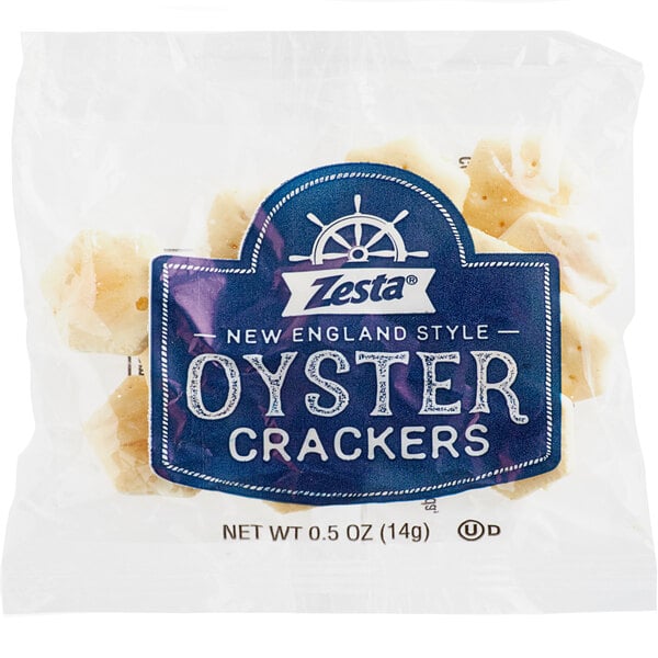 Zesta New England Style Oyster Crackers 0.5 oz. - 150/Case