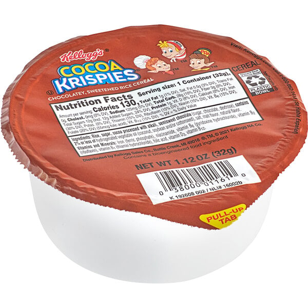 Kellogg's Cocoa Krispies Cereal Single-Serve Bowl Pack 1.12 oz. - 96/Case