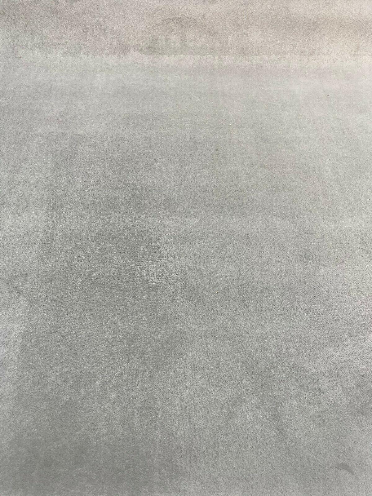 Fabricut Silver Lush Velvet Upholstery Fabric - Silver, 56" Width (1 Yard)