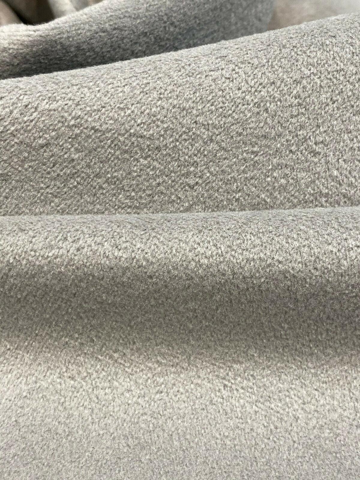 Fabricut Silver Lush Velvet Upholstery Fabric - Silver, 56" Width (1 Yard)