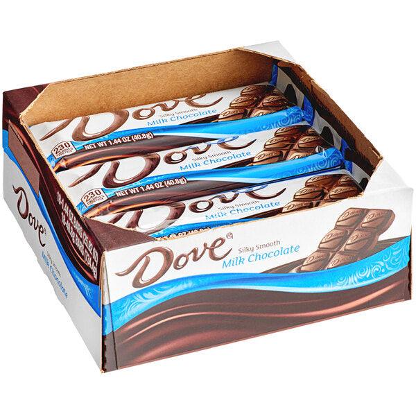 DOVE® Milk Chocolate Bar 1.44 oz. - 18/Box