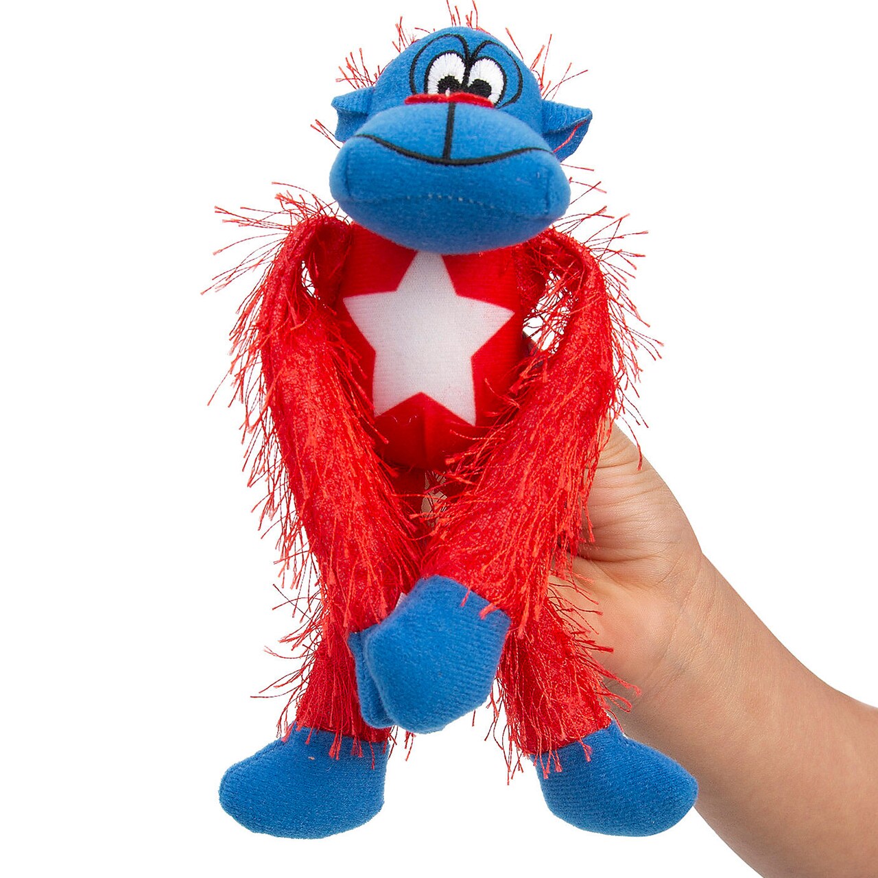 3" x 11" Patriotic Long Arm Red, White & Blue Stuffed Gorillas 12 Pieces
