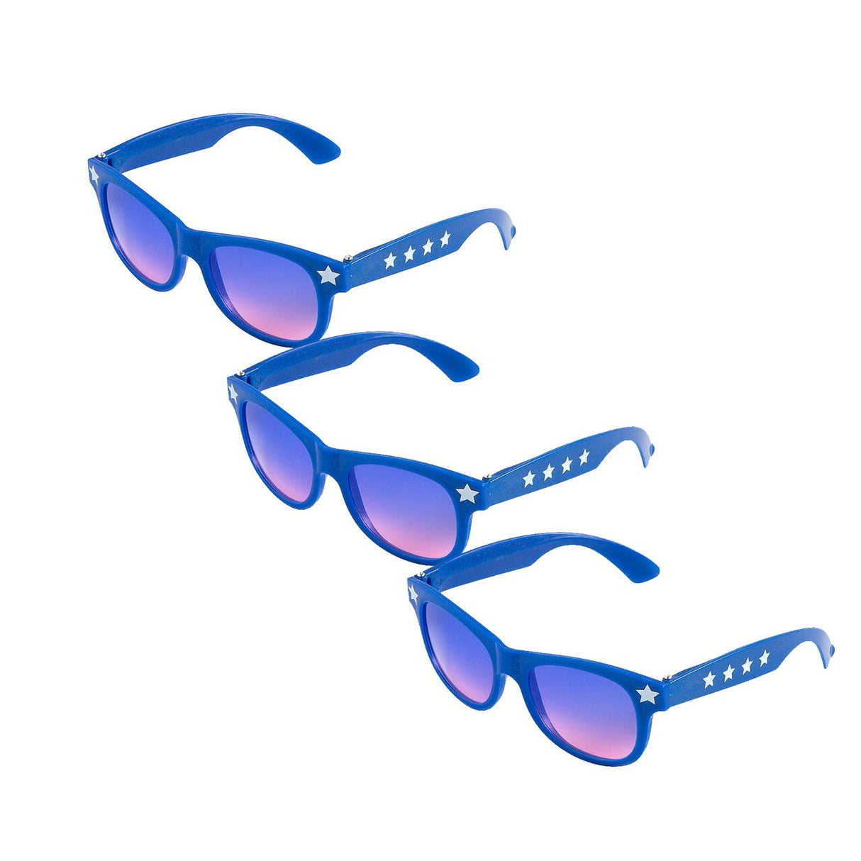 Kids Patriotic Gradient Lens Sunglasses – Pack of 12