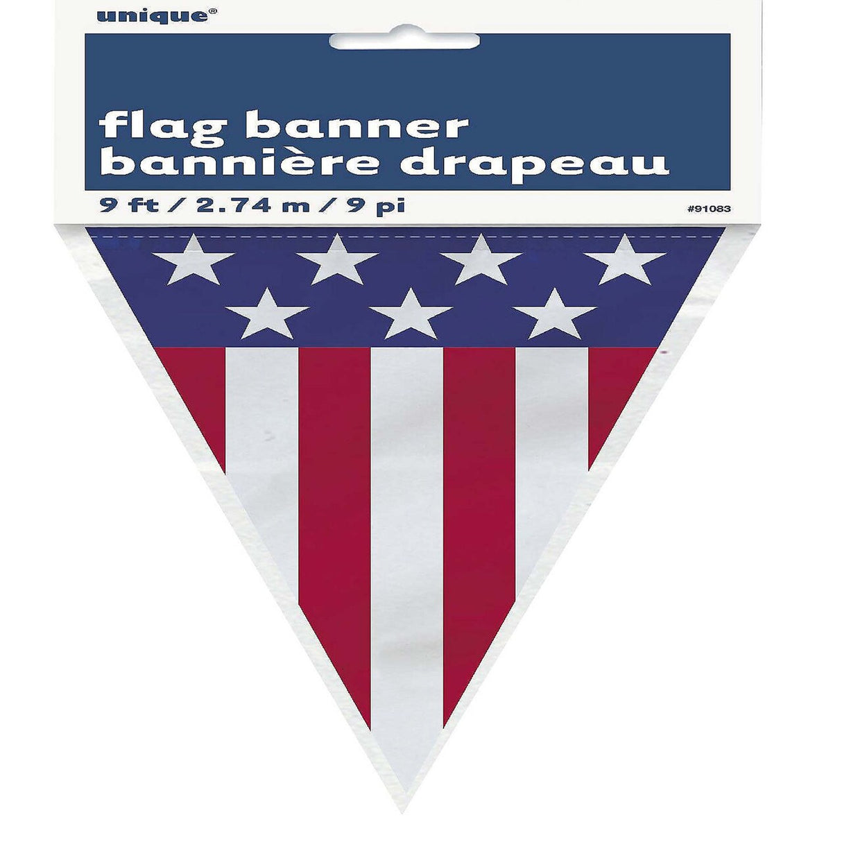 Patriotic Flag Banner 9Ft