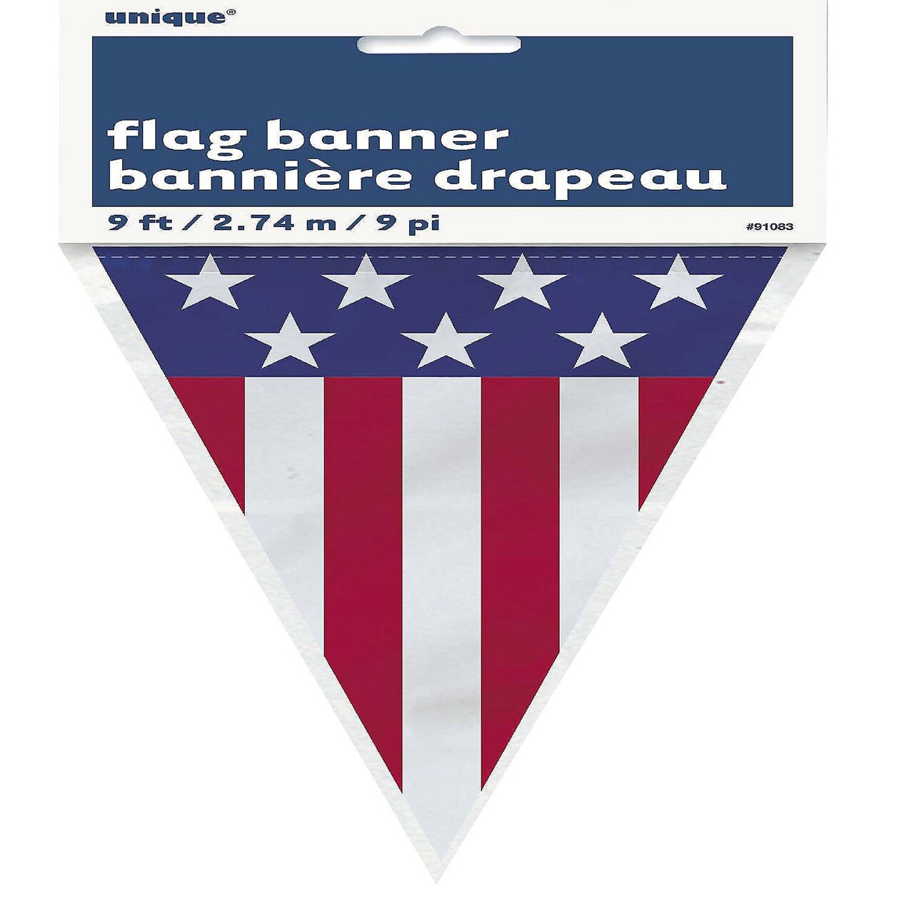 Patriotic Flag Banner 9Ft