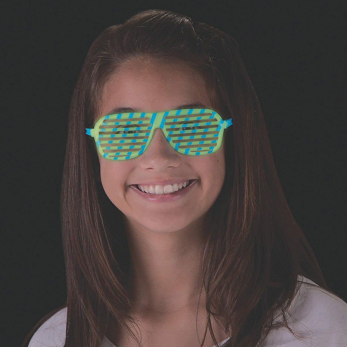 Kids Bright Color Glow-in-the-Dark Shutter Glasses - 12 Pc.