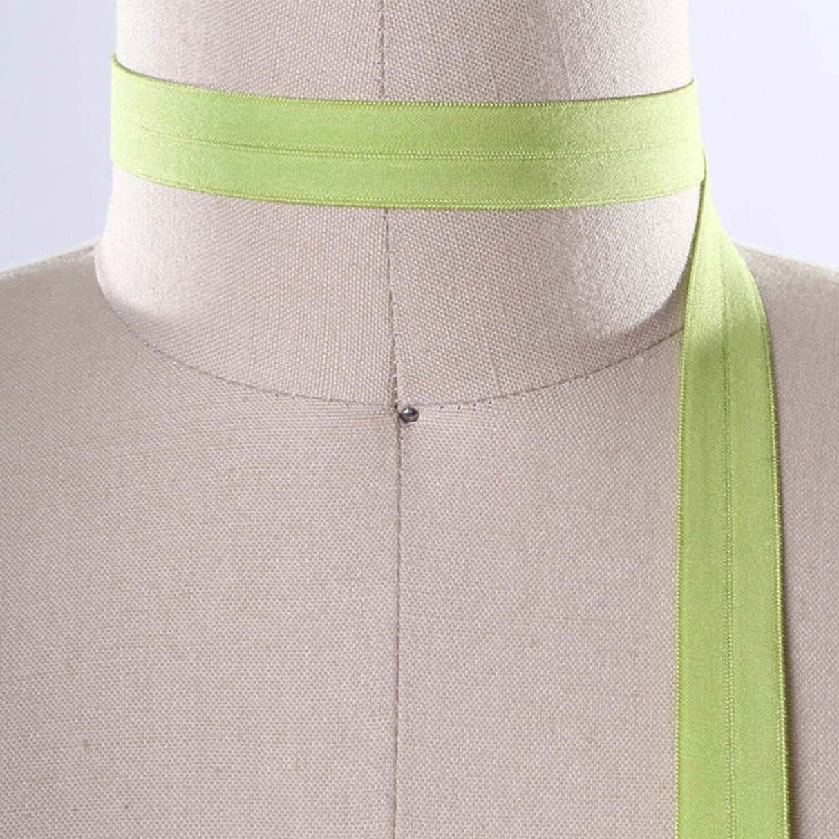5/8" Lime Green Fold Over Elastic Trim 3 Yards