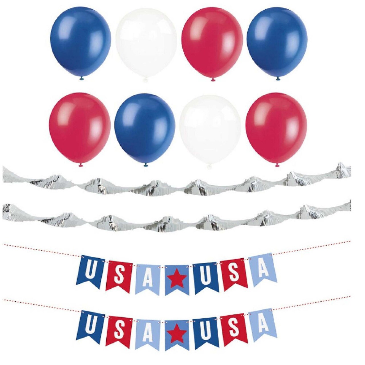 Patriotic USA Car Decorating Kit 12pc