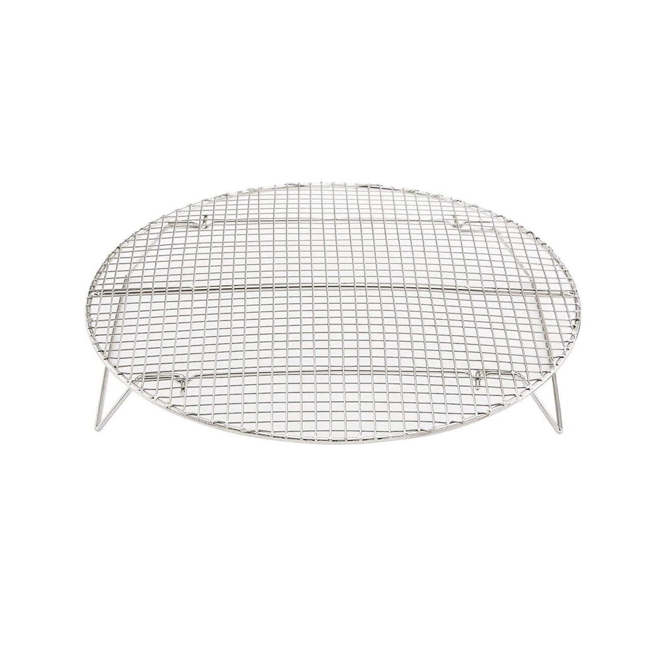 Nickel Plated Round Steamer Rack 17.75 Inch Diameter