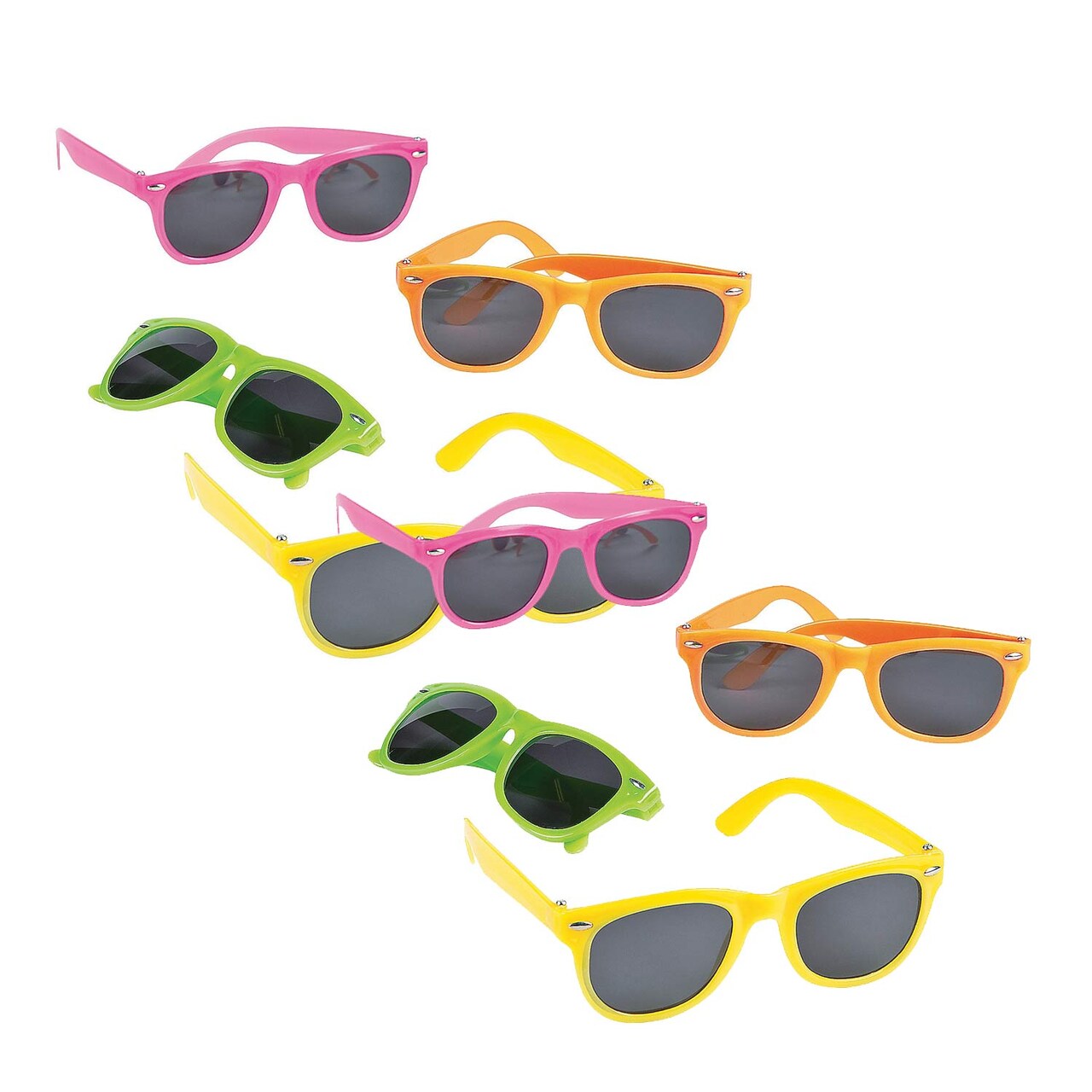 Neon Nomad Sunglasses Set – Pack of 12