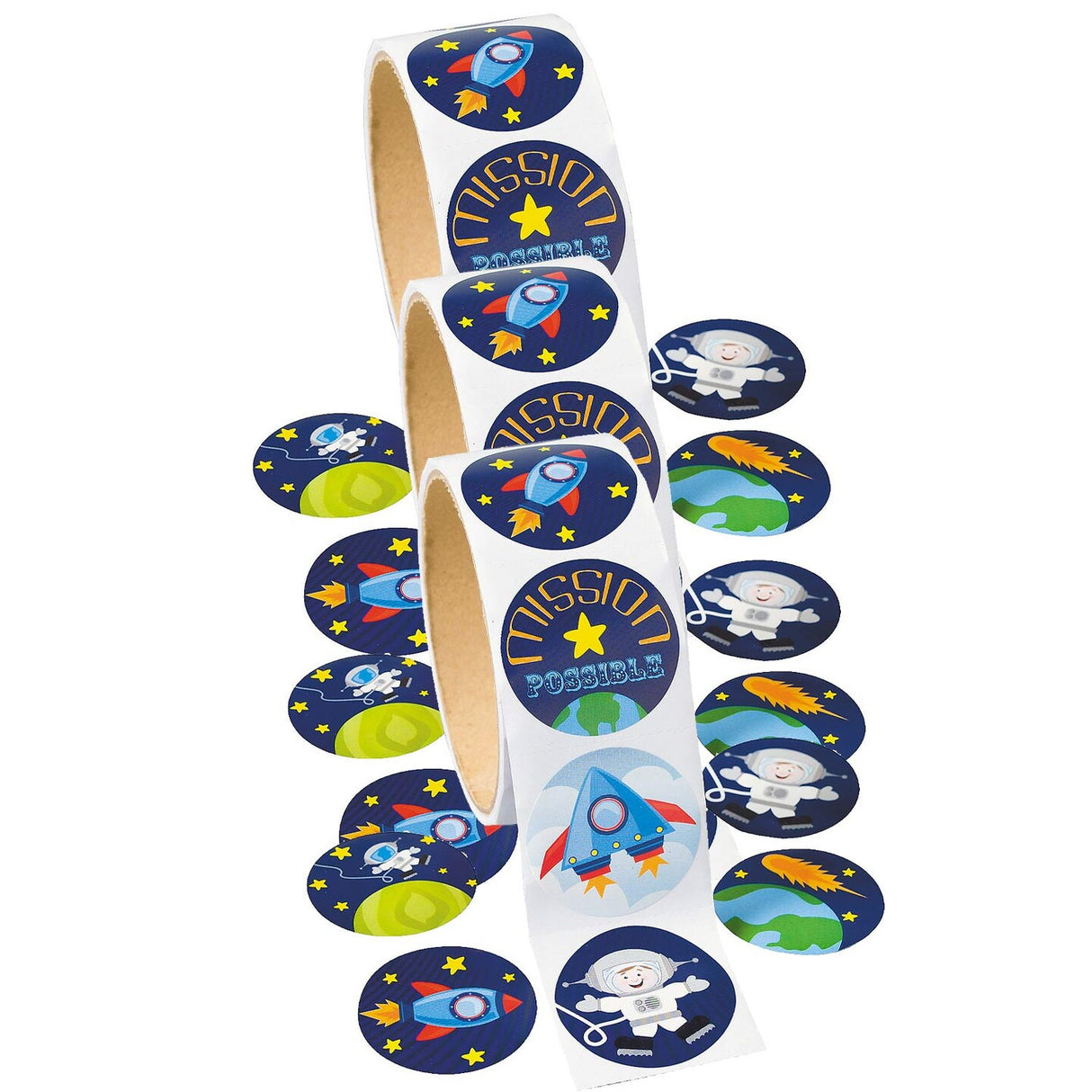 Space Sticker Roll 100 Pieces