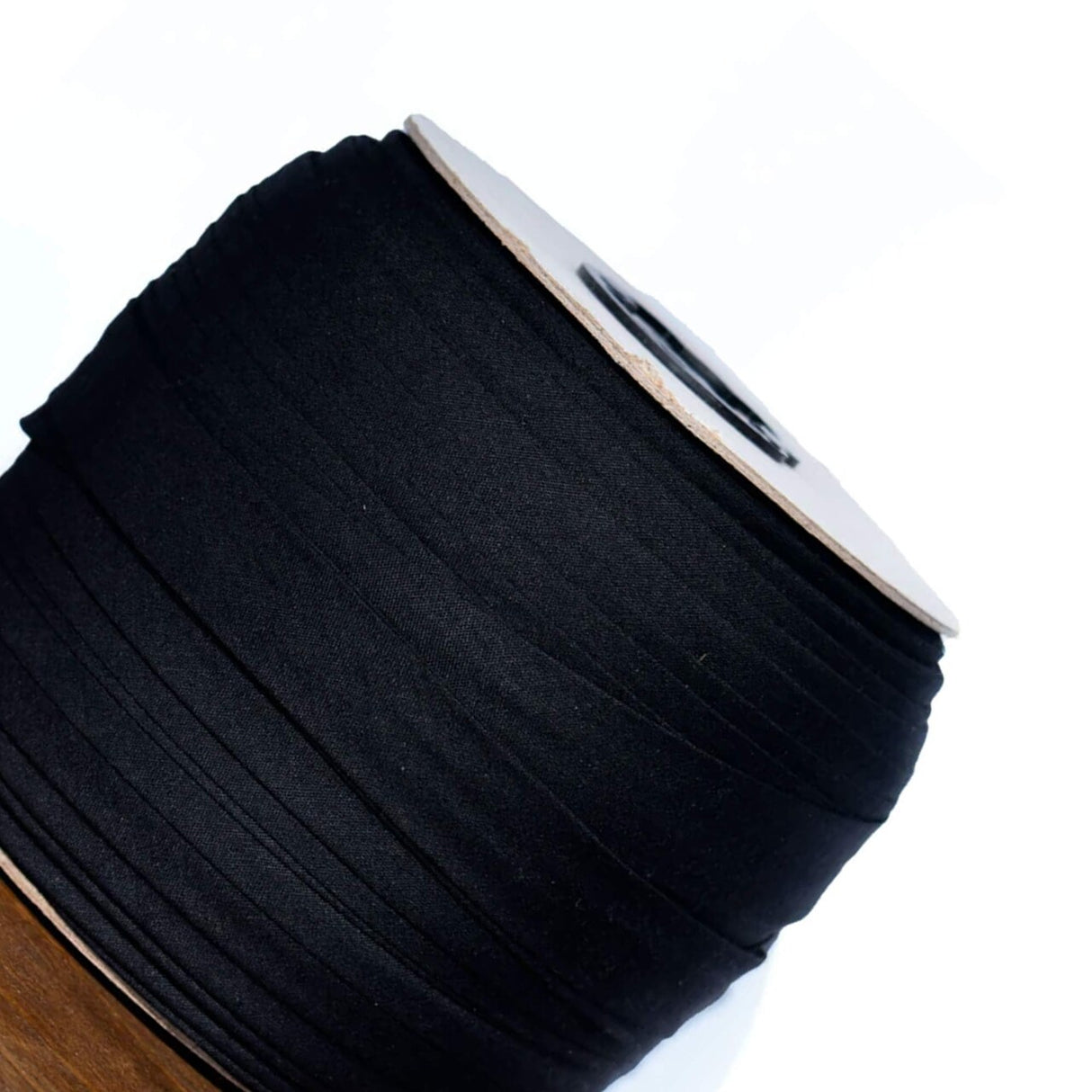 5 Yards Black Satin Double Folded Bias Tape Smooth 1/2" Trim for Sewing & Crafts