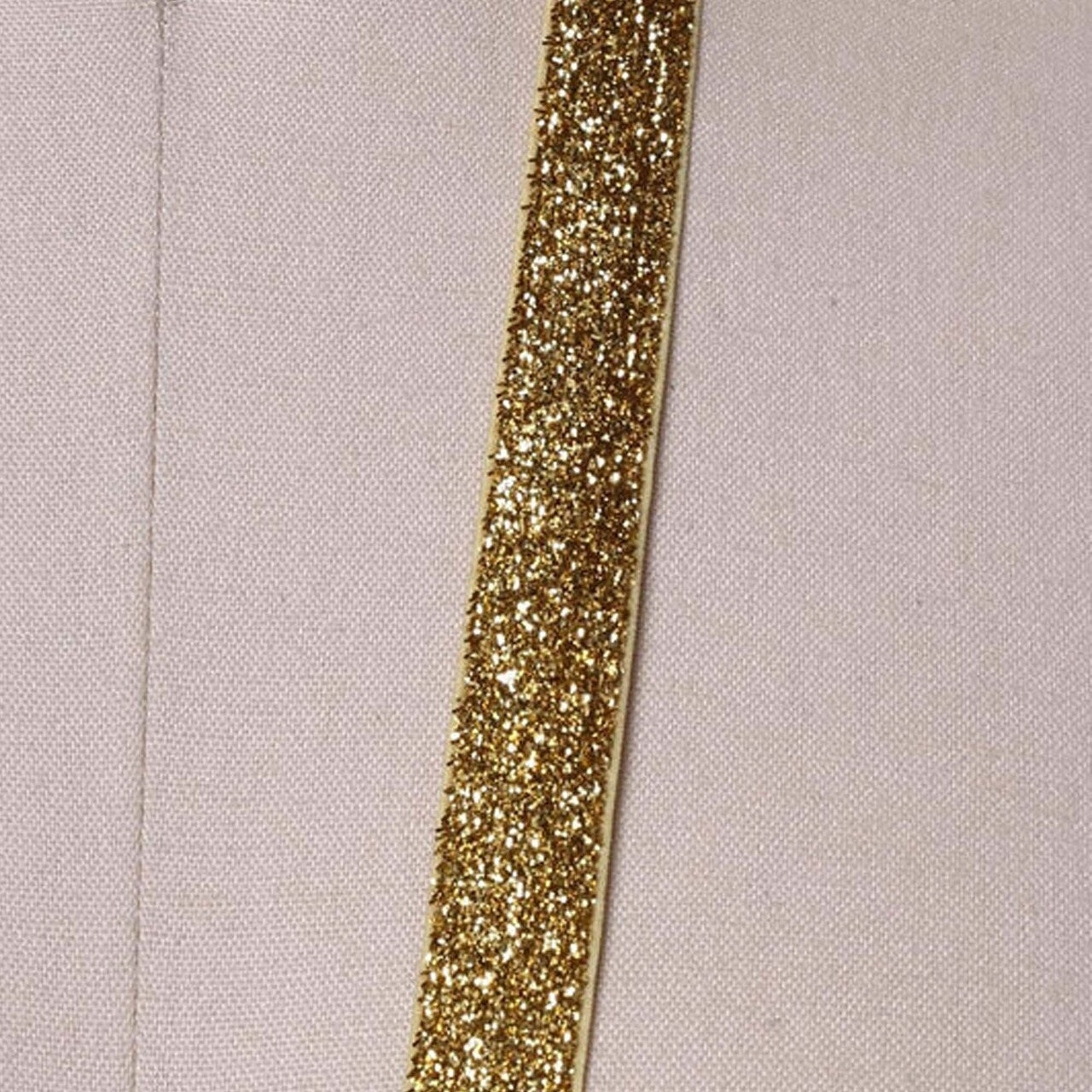 5/8" 2 Yards Gold Glitter Elastic Trim for Headbands DIY Hair Accessories Craft Sewing Projects