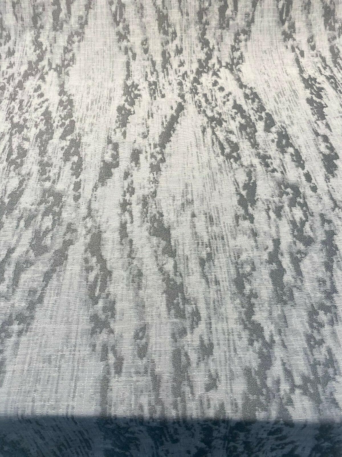 Baylis Rain Silver Jacquard Fabric - Silver Modern Woven Design, 54" Width (1 Yard)
