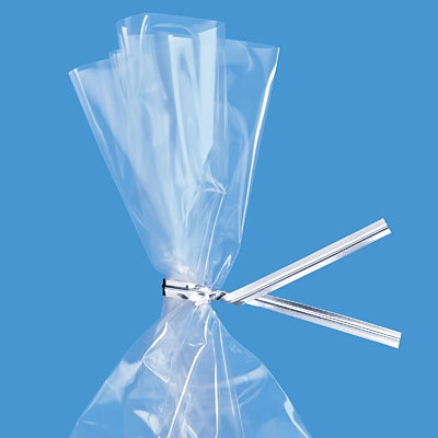 Silver Metallic Twist Ties - 100 Pack