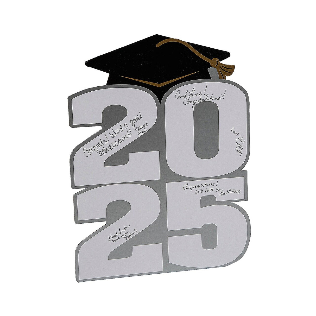 11" x 15" 2025 Graduation Cardboard Autograph Sign with Easel