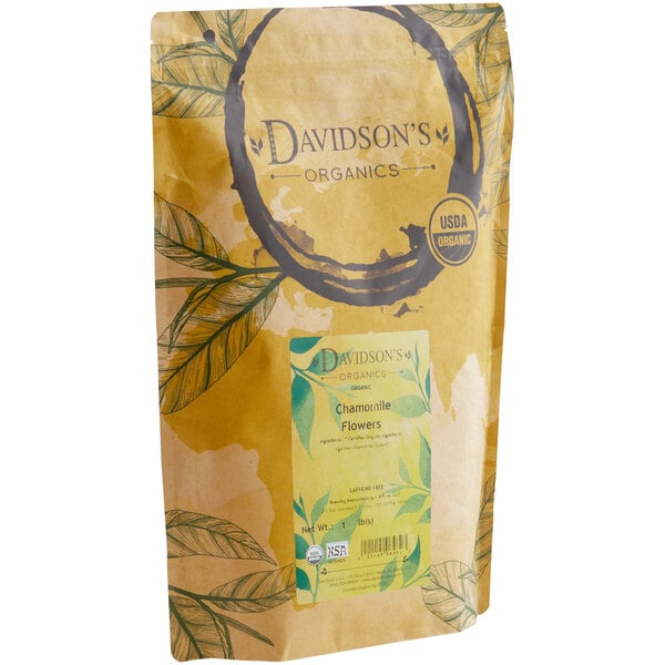 Davidson's Organic Chamomile Flowers Herbal Loose Leaf Tea 1 lb.