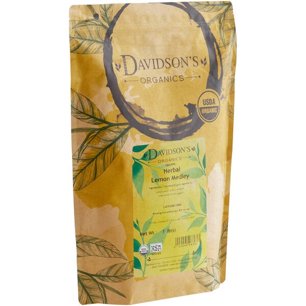 Davidson's Organic Lemon Medley Herbal Loose Leaf Tea 1 lb.