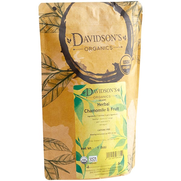 Davidson's Organic Chamomile and Fruit Herbal Loose Leaf Tea 1 lb.