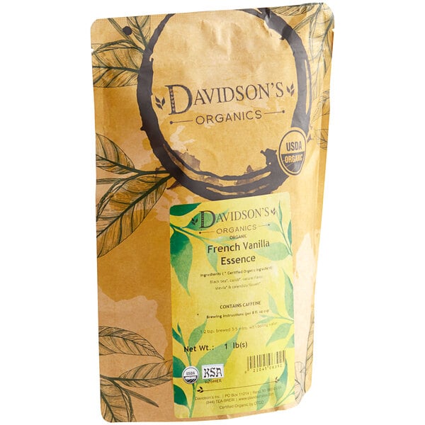 Davidson's Organic French Vanilla Essence Loose Leaf Tea 1 lb.