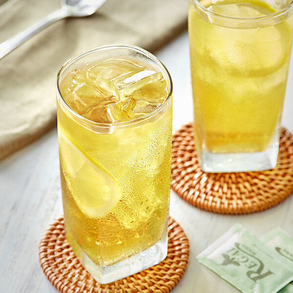 Davidson's Organic Lemon Ginseng Green Iced Tea Filter Packs 1 Gallon - 48/Case