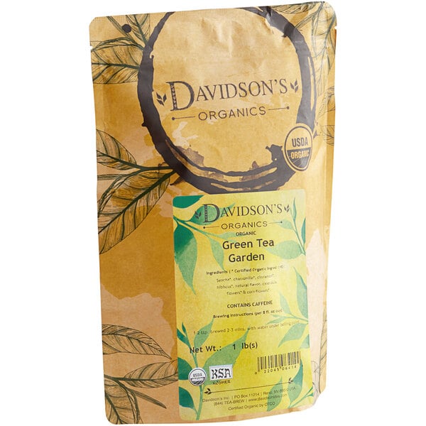 Davidson's Organic Green Tea Garden Loose Leaf Tea 1 lb.