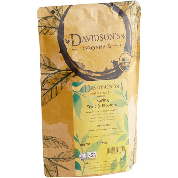 Davidson's Organic Spring Fruit and Flowers Herbal Loose Leaf Tea 1 lb.